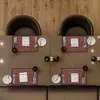 Set di 4 tovagliette Relaxdays, in bambù e tessuto, Anteprima dell’immagine prodotto 3