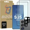 A product shot featuring a phone screen protector and camera lens protector package. Produktbild-Vorschau