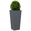 vidaXL Pflanzkübel 2 Stk. Anthrazit 35x35x75 cm Stahl Produktbild-Vorschau 4
