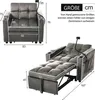Rozkładana sofa jednoosobowa Sweiko 3 w 1 - z uchwytami na Podgląd zdjęcia produktu 6