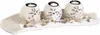 Relaxdays Teelichthalter Set, Blattschale, Deko Sand, Produktbild-Vorschau 4