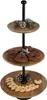 Etagere 3-stöckig Mangoholz mit Metallstange Ø28/23,5/17,5 Produktbild-Vorschau 3