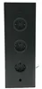 A black power strip with three outlets is shown against a white background. Produktbild-Vorschau