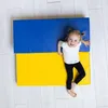 Tapis de gymnastique 3 pièces bleu-jaune 150 x 100 x 10 cm Voir les images du produit 3
