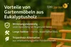 TPFGarden PARKBANK Edingburgh - Gartenbank  3-sitzer, aus Produktbild-Vorschau 6