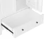 A white cabinet with an open drawer and drawer slides. Náhled obrázku produktu
