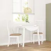 A dining set with two chairs and a table in a room with a window and blinds. Náhled obrázku produktu