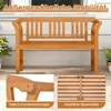 Panchina da giardino COSTWAY, panchina frisona a 2 posti Anteprima dell’immagine prodotto 6