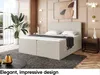 MEBLINI Boxspringbett mit Bettkasten - Gepolstert Produktbild-Vorschau 3