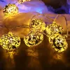 2.5m Halloween Golden Kürbis LED Lichterkette 8 Lichtmodi Produktbild-Vorschau 6