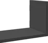 vidaXL Wandregale 3 Stk. Schwarz 58x18x18 cm Holzwerkstoff Produktbild-Vorschau 6