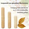 Holzdübel aus Buche - Riffeldübel Holz Dübel Holzstifte (Ø Produktbild-Vorschau 3