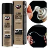 A collage of images showing a can of K2 Klima Doctor A/C cleaner, its packaging, and close-ups of its application. Produktbild-Vorschau