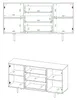 Komoda NUBIA NB-02 w Stylu LOFT 3 Szuflady 2 Drzwiczki Podgląd zdjęcia produktu 5