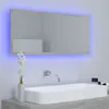 vidaXL LED-Badspiegel Betongrau 100x8,5x37 cm Acryl -  Produktbild-Vorschau 12