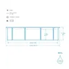 Bestway Hydrium 56384, 17430 l, Basen ramowy, Drabina, Podgląd zdjęcia produktu 42