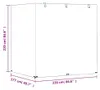 vidaXL Obal na hojdaciu lavicu 12 očiek 220x177x220 cm Náhľad obrázku produktu 6