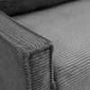 Sofa mit Schlaffunktion und Bettkasten - Moderner Cordstoff Produktbild-Vorschau 2