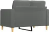 ZMH Canapé 2 places gris foncé 120 cm Tissu Voir les images du produit 3