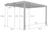 sweeek - Bioklimatische Wand Pergola mit Lamellendach Produktbild-Vorschau 5