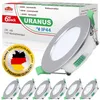6x LED Einbaustrahler URANUS 4W IP44 Eisen gebürstet – CCT Produktbild-Vorschau 6