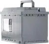 A gray car battery is shown against a white background. Produktbild-Vorschau