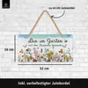 LANOLU Gartenschild Metall bin im Garten mit den Hummeln Produktbild-Vorschau 5