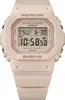 A close-up, front-facing studio shot of a pink Casio Baby-G digital watch against a white background. Podgląd zdjęcia produktu