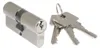 B-Harko H6 Schließzylinder 40/60 mm, satiniertes Nickel, Produktbild-Vorschau 1