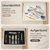 Deleca Ausziehbarer Besteckkasten mit 8 Fächern - Besteck Produktbild-Vorschau 3