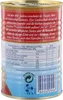 A close-up view of a canned product, showing the label with nutritional information and descriptive text. Produktbild-Vorschau