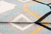 Tapiso Teppich LAZUR Modern Blau Creme Gelb Geometrisch 200 Produktbild-Vorschau 3