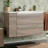 Fackelmann LUXOR Badmöbel Set 3-teilig 100 cm, Braun + Produktbild-Vorschau 2