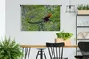 MuchoWow® Wandteppich Wandbehang Pfau - Fliegen - Wald - Produktbild-Vorschau 2