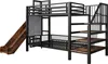 STILVORA Metall-Hochbett 90x200 cm mit Rutsche & Produktbild-Vorschau 9