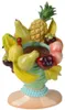 Pflanzkopf Büste Frau Vase mit tropischen Früchten 22cm Produktbild-Vorschau 3