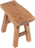 A wooden stool on a white background. Produktbild-Vorschau