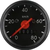 Tachometer Ø48mm bis 80km/h, Tachoring Schwarz - für Simson Produktbild-Vorschau 4