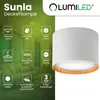 LUMILED Reflektor natynkowy GX53 Oprawka Białe drewno Podgląd zdjęcia produktu 2