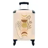MuchoWow® Koffer Handgepäck Trolley Rollkoffer Kleine Produktbild-Vorschau 1