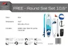 F2  Stand up Paddle Board FREE - Round Sail - SET SUP 10,6  Produktbild-Vorschau 6