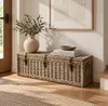 Rotan opbergkist 110 cm Kubu Grey – zitbank met Productafbeelding-voorbeeld 1