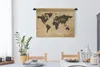 MuchoWow® Wandteppich Wandbehang Weltkarte - Vintage - Produktbild-Vorschau 3