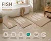 Dywanik kąpielowy Kleine Wolke FISH Sand beige 65 x 115 cm Podgląd zdjęcia produktu 2