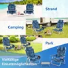 Zestaw 2 krzeseł plażowych COSTWAY ze stolikiem, lekkie Podgląd zdjęcia produktu 4