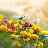 3D Schmetterling Gartenstecker Set 50 St. Wetterfest Deko Produktbild-Vorschau 6