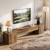 Stojak telewizyjny o wysokości 220 cm z dwoma szafkami, Podgląd zdjęcia produktu 6