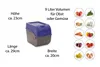 Novaliv 3x Groß 9l marineblau Kartoffel Kartoffelbox Produktbild-Vorschau 2