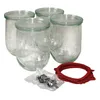 WECK Rundrandglas Tulpe 1,0l 4er Pack Produktbild-Vorschau 13