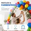 50x Luftballons bunt Ø 35 cm –  Ballons aus Naturkautschuk, Produktbild-Vorschau 2